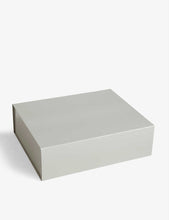 Rectangular stackable cardboard box 34.5cm x 41.5cm