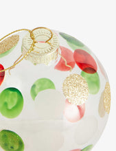 Heir polka-dot glass Christmas decoration 8cm