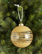 Heir glitter-embellished glass Christmas decoration 10cm