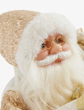 Metallic Sitting Santa Christmas decoration 63cm