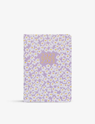 Daisy-print mid-year 2022-2023 family diary 21.5cm x 15cm