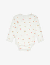 Floral-print organic-cotton baby grow 9-12 months