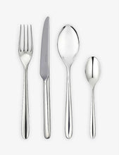 MOOD silver-plated stainless steel cutlery set of 24