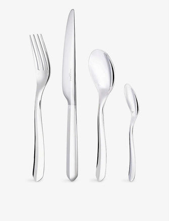 Infini silver-plated steel cutlery 24-piece set