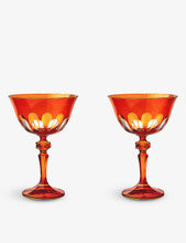 Rialto tinted coupe glasses set of two