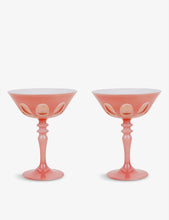 Rialto hand-finished coupe glasses set of two