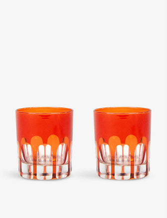 Rialto glass Old Fashioned tumblers set of two