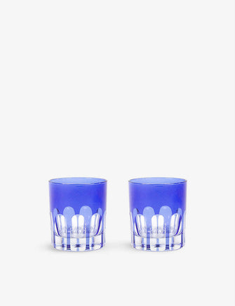 Rialto hand-finished glass Old Fashioned tumblers set of two