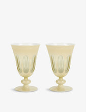 Rialto glass goblets set of two