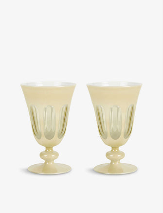 Rialto glass goblets set of two