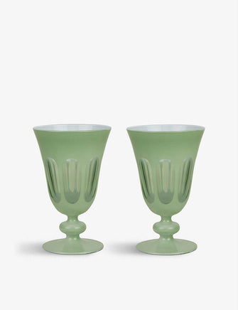 Rialto hand-finished tulip glasses set of two