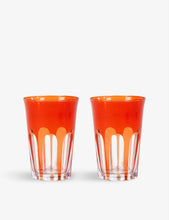 Rialto hand-finished glass tumblers set of two