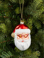 Santa glass Christmas decoration