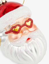 Santa glass Christmas decoration