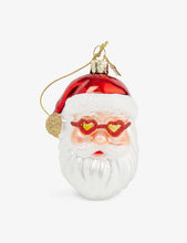 Santa glass Christmas decoration