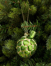 Artichoke glass Christmas decoration