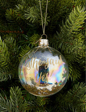 She Said Yes sequin-filled glass Christmas decoration 8cm