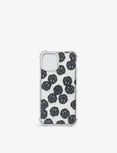 Happy Face graphic-print silicone iPhone 13 Pro case