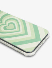 Heart-print silicone iPhone XR case