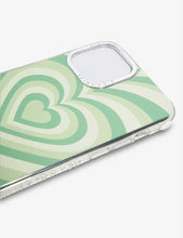 Heart-print silicone iPhone 12 Pro case