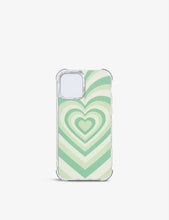 Heart-print silicone iPhone 12 Pro case