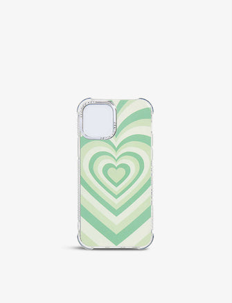 Heart-print silicone iPhone 12 Pro Max case