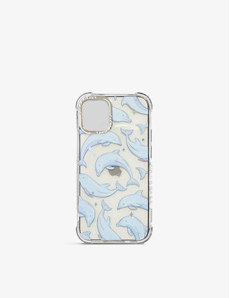 Holo Dolphin Shock graphic-print silicone iPhone 12 Mini phone case