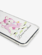 Leave Me Alone Deer graphic-print iPhone 12 Pro case