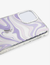 Lilac Swirl graphic-print iPhone XR 11 case