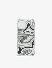 Swirl graphic-print silicone iPhone 12 Pro case