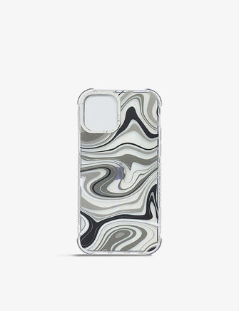 Swirl graphic-print silicone iPhone 12 Pro Max case