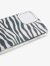 Zebra-striped silicone iPhone 11 XR case