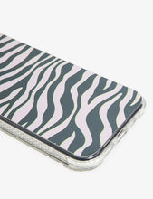 Zebra-striped silicone iPhone 11 XR case