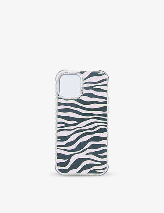 Zebra-striped silicone iPhone 11 XR case