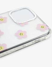 Flower Happy Face graphic-print iPhone XR 11 case