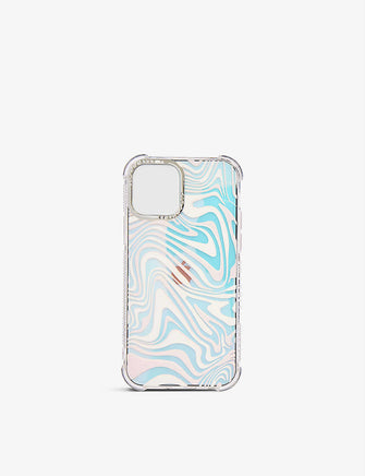 Shimmer Wiggle Shock graphic-print silicone iPhone XR/11 case