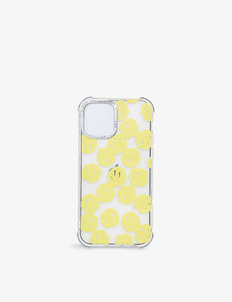 Liquid Happy Face graphic-print iPhone XR 11 case