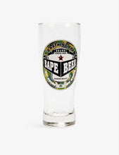 BAPE logo-print beer glass 18cm