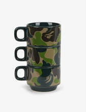 ABC Camo ceramic stacking mugs set of three