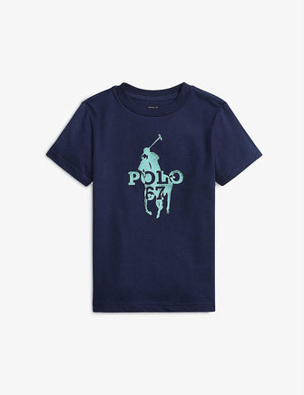 Big Pony brand-print cotton T-shirt 2-4 years