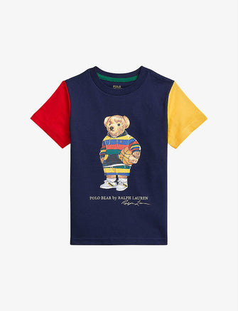 Bear-graphic cotton-jersey T-shirt 5-7 years