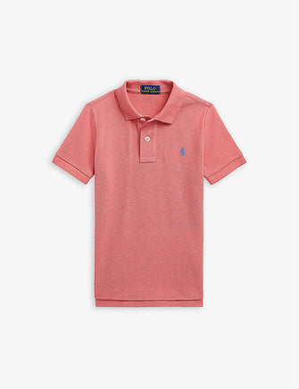 Logo-embroidered cotton polo shirt 2-4 years