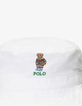 Polo Bear brand-embroidered cotton-twill bucket hat 2-7 years