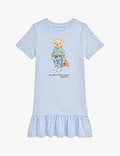 Polo Bear print cotton T-shirt dress 5-6 years