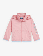 Logo-print recycled-polyester raincoat 5-6 years