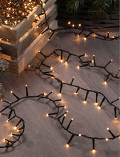 1000 LED Warm White Sparkle Christmas tree lights 24.9m