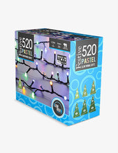 520 Glow Worm LED pastel multicoloured Christmas tree lights 12.9m