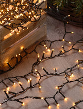 1000 Firefly LED warm white Christmas tree lights 26m