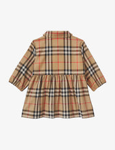 Olivetta vintage check-print stretch-cotton dress with bloomers 1 month – 18 months