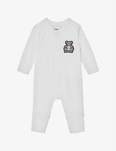 Pippi Thomas Bear logo-embroidered cotton baby grow 1 month – 9 months